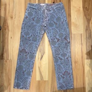 Pilcro Patterned Mid Rise Slim Boyfriend Jeans